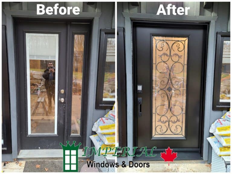 Black 42 inch Steel Entry Door in Brampton