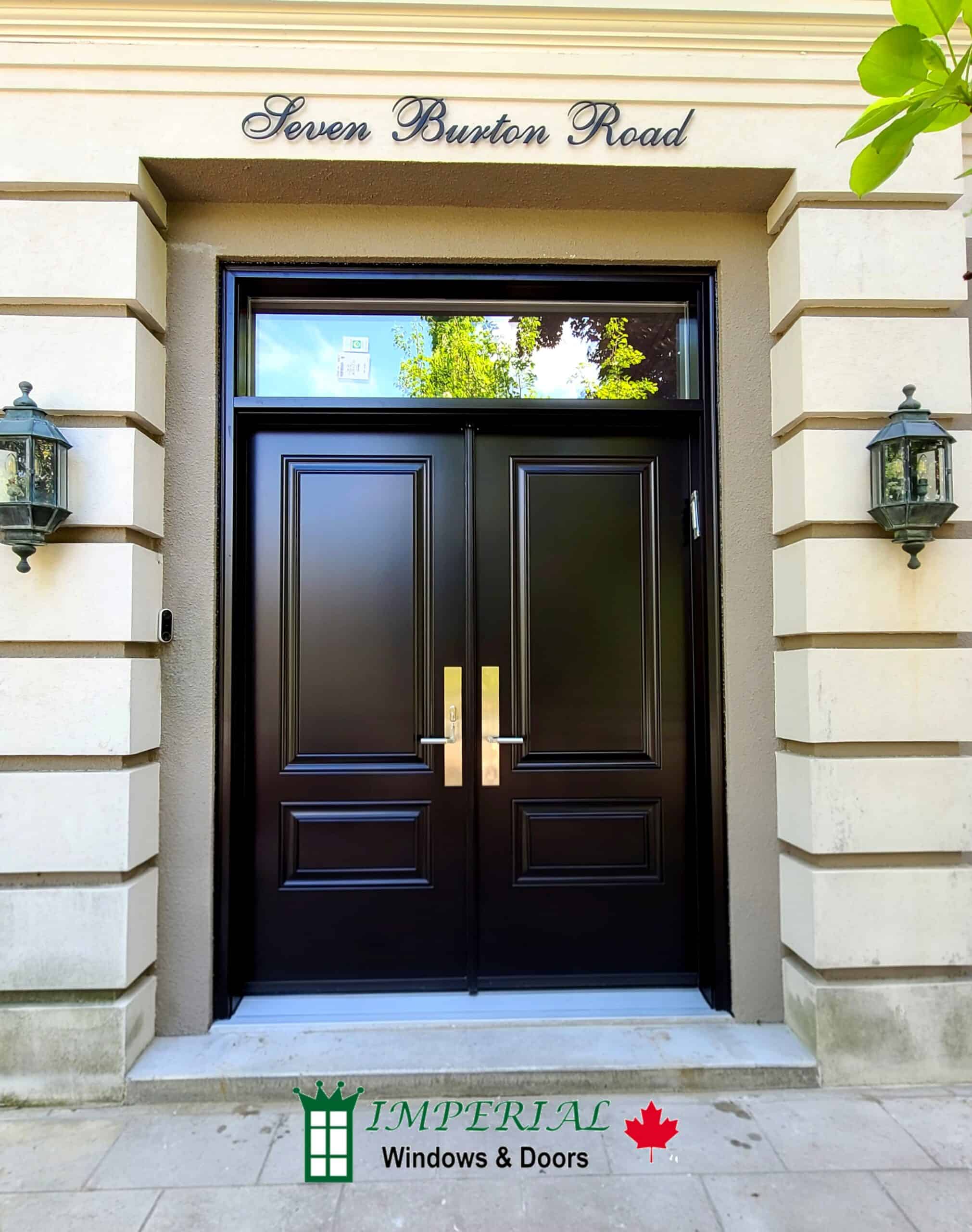 Black Steel Entry Doors