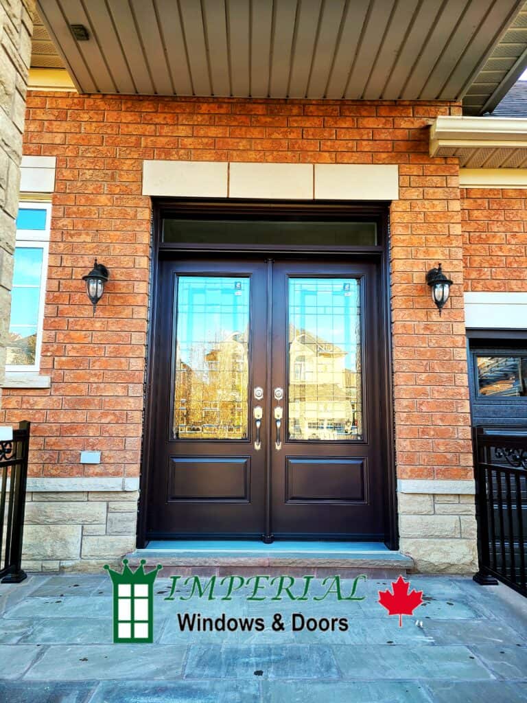 Double Entry Door with a Transom installation in Vaughan
