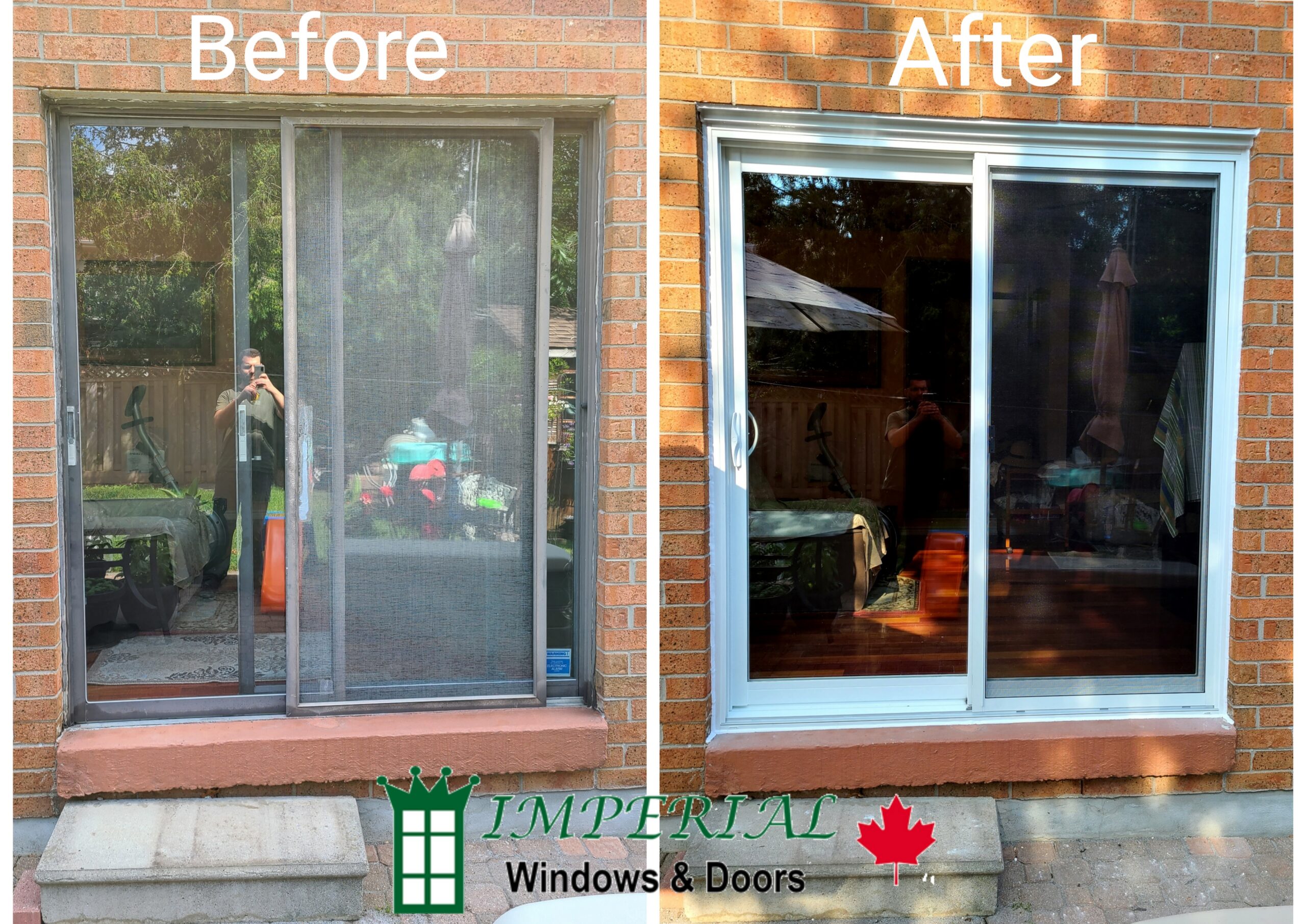 Modern sliding patio doors installation