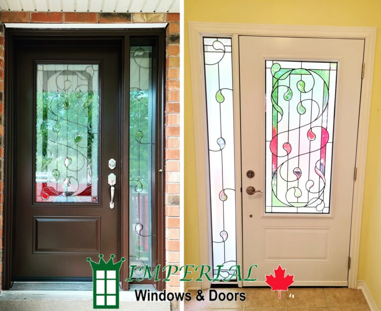 Custom Decorative Glass Design Door in Newmarket