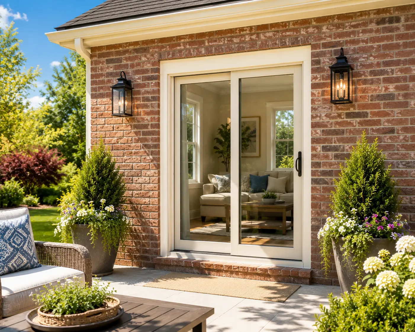 Sliding patio doors installation in Burlington