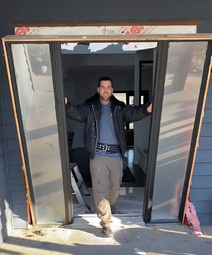 Full frame brick-to-brick entry door replacement on a Toronto home.