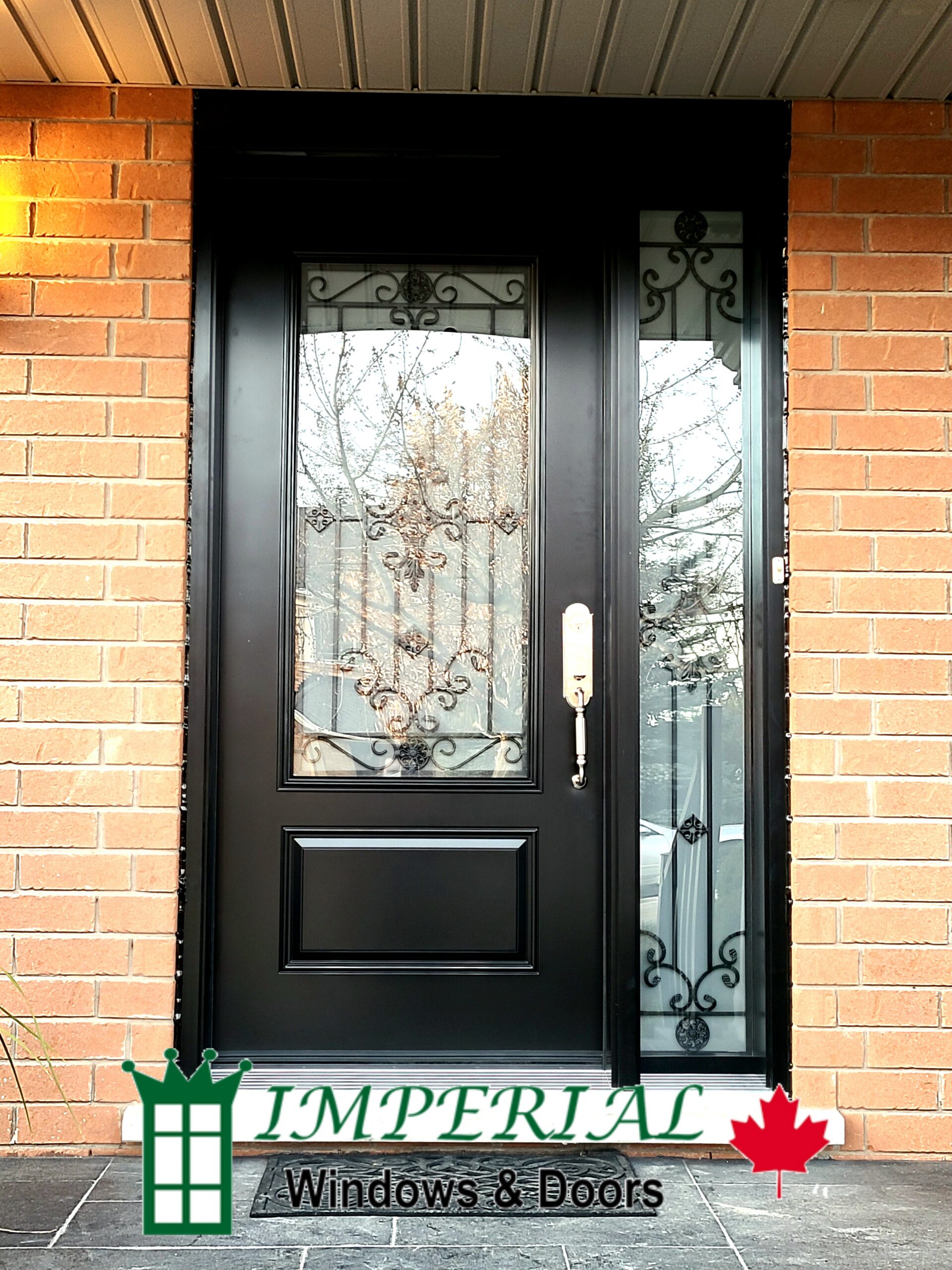 Insulated steel entry door installed on a Toronto home