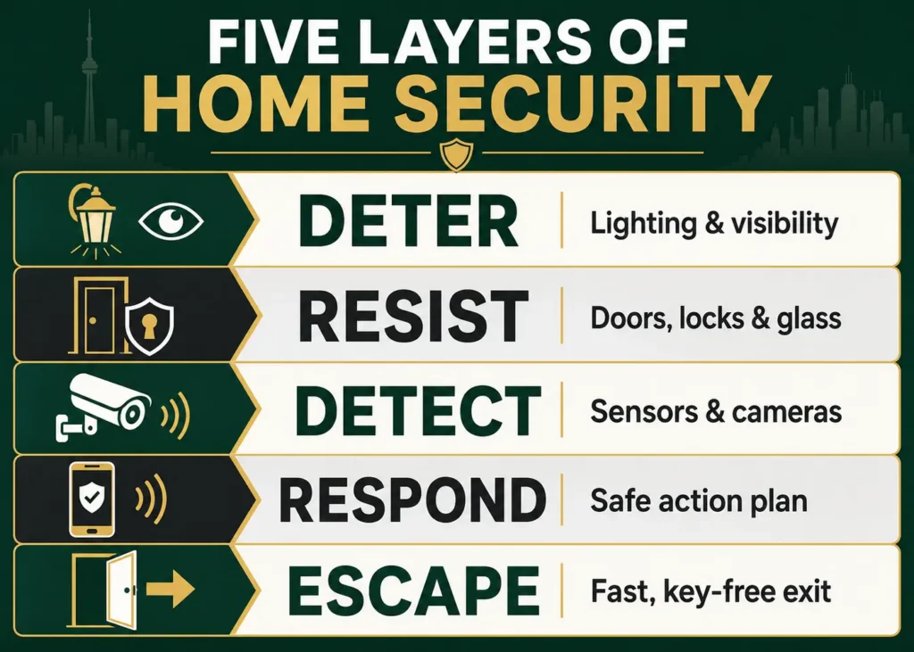 Five layers of home security for doors and windows