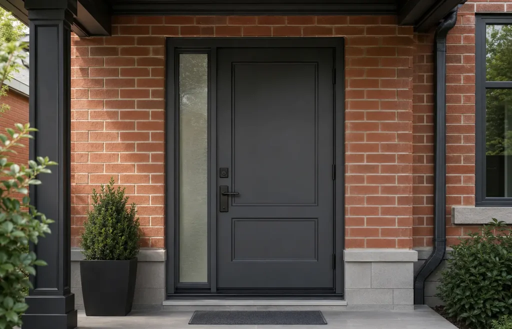 Secure steel or fiberglass entry door installed in Toronto